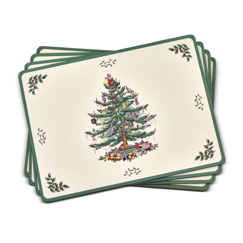 Pimpernel - Christmas Tree Set of 4 Placemats | 15.7 x 11.7 in - Limolin 