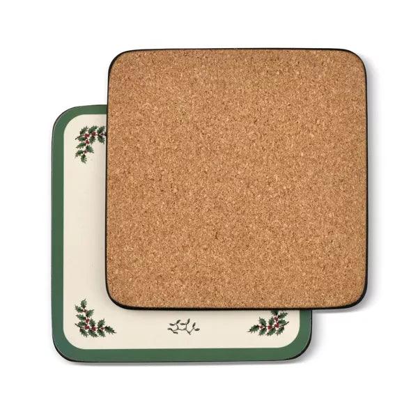 Pimpernel - Christmas Tree Set of 6 Coasters | 4 x 4 Inches - Limolin 