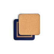Pimpernel - Classic Midnight Blue Coasters Set of 6 | 4 x 4 in - Limolin 