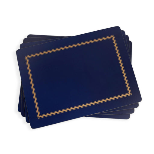 Pimpernel - Classic Midnight Blue Set of 4 Placemats | 15.7 x 11.7 Inches - Limolin 