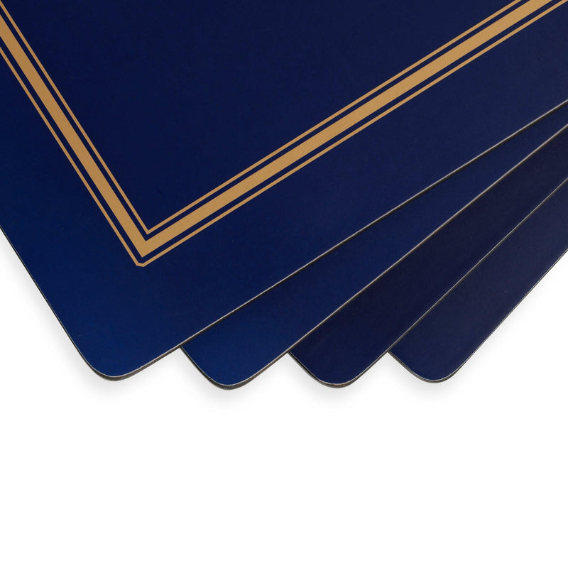 Pimpernel - Classic Midnight Blue Set of 4 Placemats | 15.7 x 11.7 Inches - Limolin 