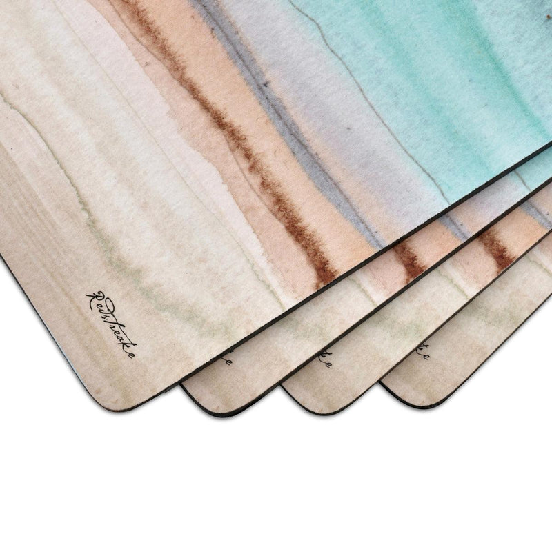 Pimpernel - Coastal Shore Set of 4 Placemats | 15.7 x 11.7 Inches - Limolin 