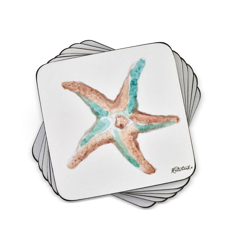 Pimpernel - Coastal Shore Set of 6 Coasters | 4 x 4 Inches - Limolin 