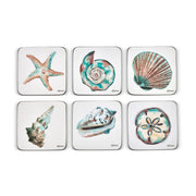 Pimpernel - Coastal Shore Set of 6 Coasters | 4 x 4 Inches - Limolin 