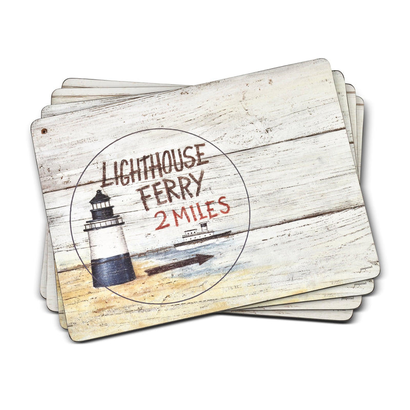 Pimpernel - Coastal Signs Set of 4 Placemats | 15.7 x 11.7 Inches - Limolin 
