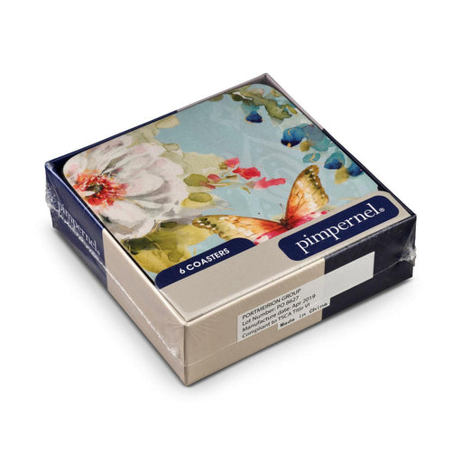 Pimpernel - Colorful Breeze Set of 6 Coasters | 4 x 4 Inches - Limolin 