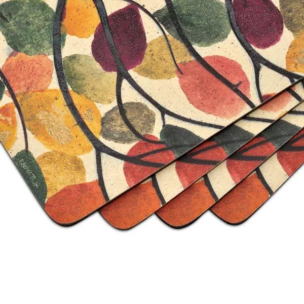 Pimpernel - Dancing Branches Set of 4 Placemats | 15.7 x 11.7 Inches - Limolin 