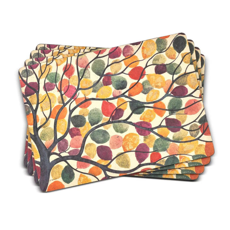 Pimpernel - Dancing Branches Set of 4 Placemats | 15.7 x 11.7 Inches - Limolin 