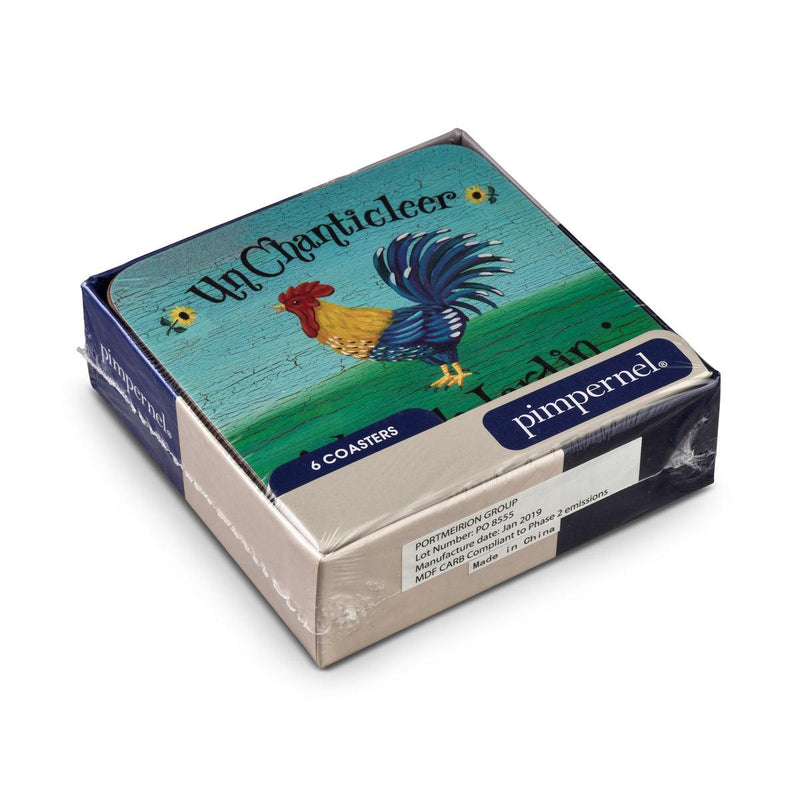 Pimpernel - Dans Le Jardin Set of 6 Coasters | 4 x 4 Inches - Limolin 