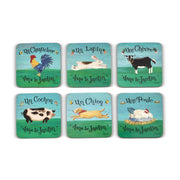 Pimpernel - Dans Le Jardin Set of 6 Coasters | 4 x 4 Inches - Limolin 