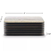 Pimpernel - Driftwood Set of 6 Coasters | 4 x 4 in - Limolin 