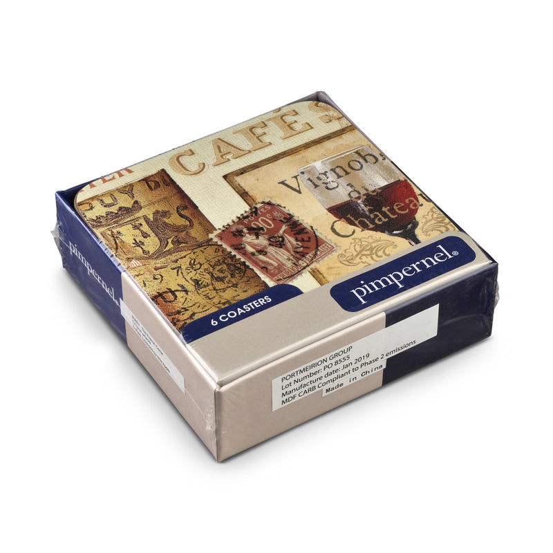 Pimpernel - FRENCH CELLAR COASTERS S/6 - Limolin 