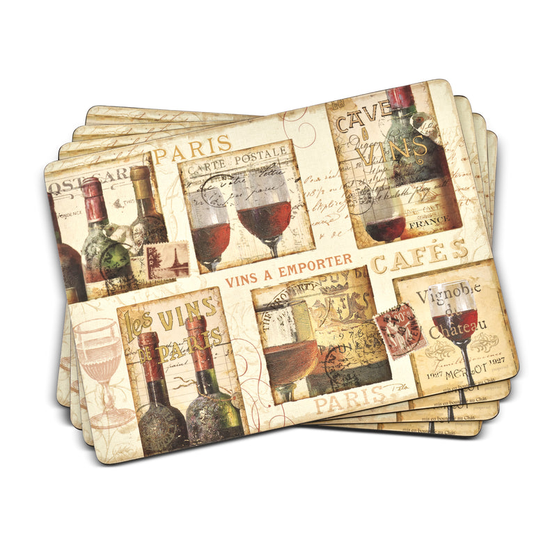 Pimpernel - FRENCH CELLAR PLACEMATS (Set of 4) - Limolin 