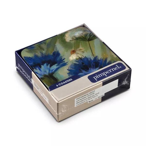 Pimpernel - Fleur Des Champs Set of 6 Coasters | 4 x 4 Inches - Limolin 