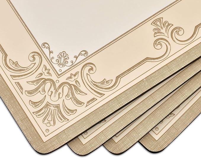 Pimpernel - Fleur de Lys Set of 4 Placemats | 15.7 x 11.7 Inches - Limolin 