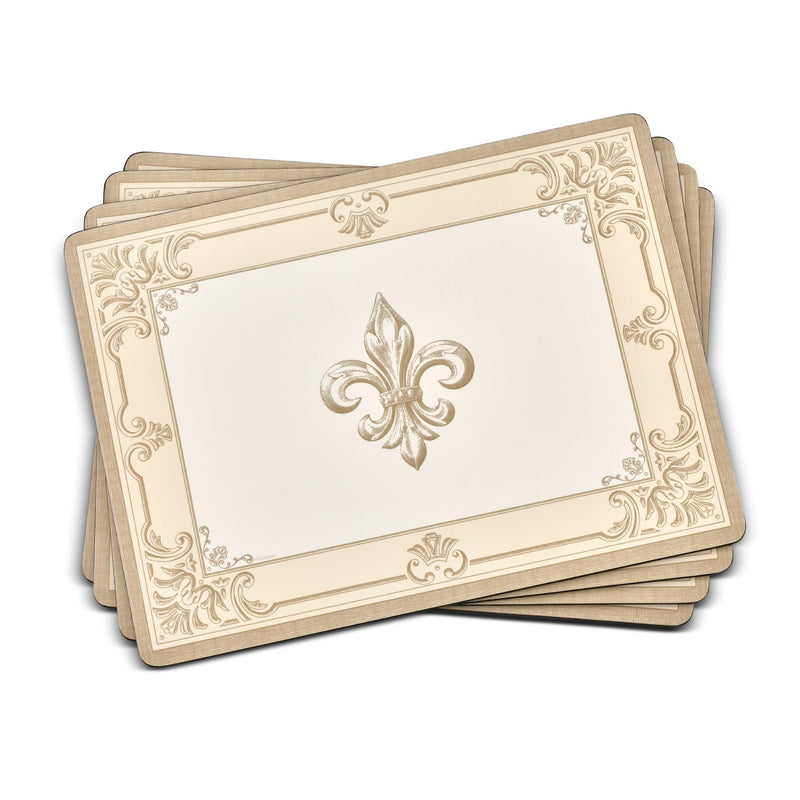 Pimpernel - Fleur de Lys Set of 4 Placemats | 15.7 x 11.7 Inches - Limolin 