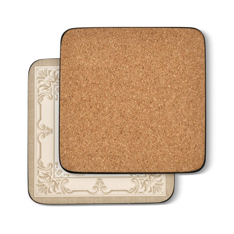 Pimpernel - Fleur de Lys Set of 6 Coasters | 4 x 4 Inches - Limolin 