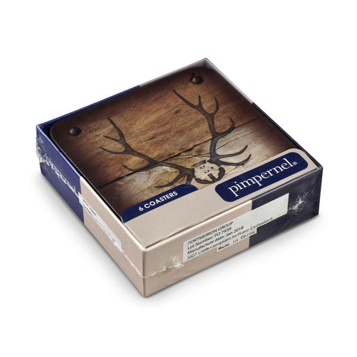 Pimpernel - Lodge Set of 6 Coasters | 4 x 4 Inches - Limolin 