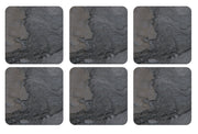 Pimpernel - Midnight Slate Set of 6 Coasters | 4 x 4 Inchs - Limolin 