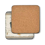 Pimpernel - On the Farm Set of 6 Coasters | 4 x 4 Inches - Limolin 