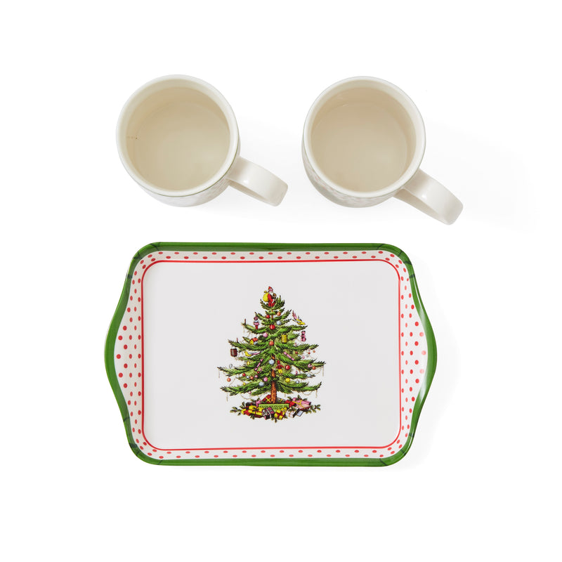 Pimpernel - POLKA DOT 3PC MUG & TRAY SET - Limolin 