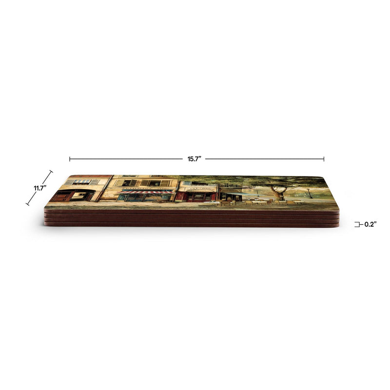 Pimpernel - Parisian Scenes Set of 4 Large Placemats | 15.7 x 11.7 Inches - Limolin 