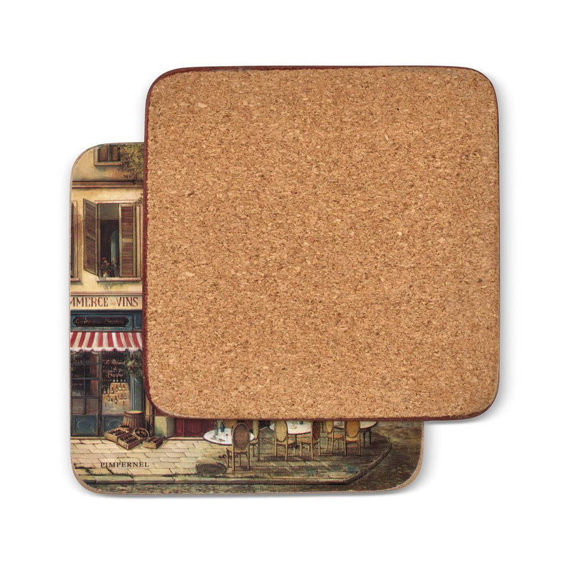 Pimpernel - Parisian Scenes Set of 6 Coasters | 4 x 4 Inches - Limolin 