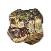 Pimpernel - Parisian Scenes Set of 6 Coasters | 4 x 4 Inches - Limolin 