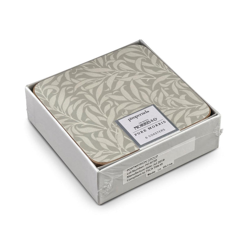Pimpernel - Pure Morris Willow Bough Set of 6 Coasters | 4 x 4 in - Limolin 