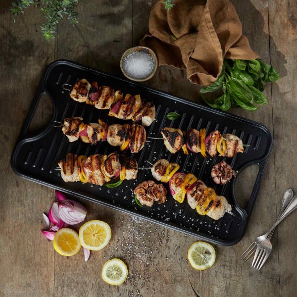 Victoria - Reversible Cast Iron Griddle - 47 x 25 cm