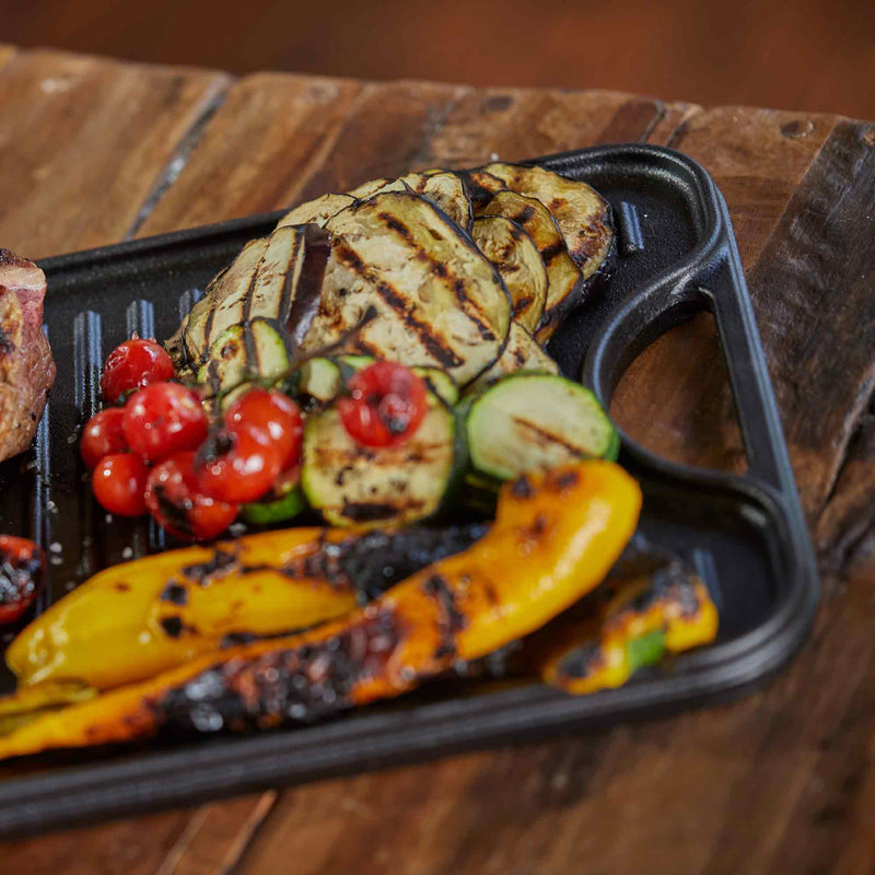 Victoria - Reversible Cast Iron Griddle - 47 x 25 cm