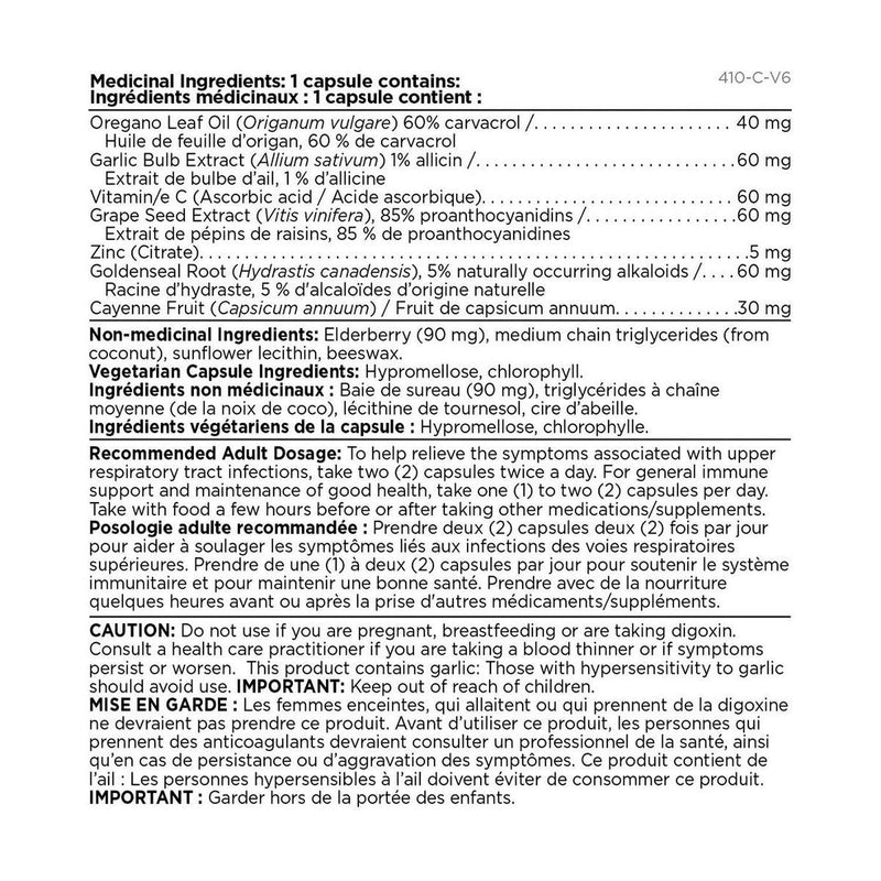 Platinum Naturals - Oregano - 8 Cold & Flu, 30 - Limolin 