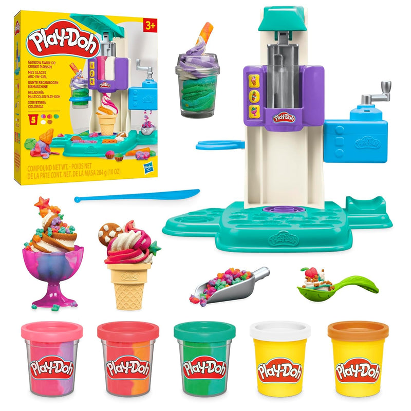 Play-Doh - Rainbow Swirl Ice Cream Playset - Limolin 