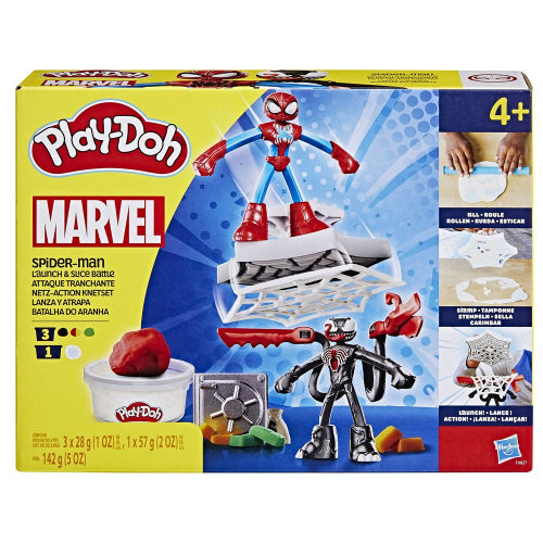Play-Doh - Spiderman Launch And Slice Battle - Limolin 