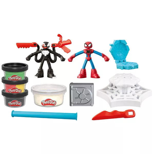 Play-Doh - Spiderman Launch And Slice Battle - Limolin 