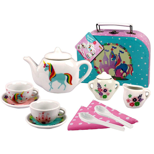 Playwell - 13Pc Unicorn Mini Porcelain Tea Set - Limolin 