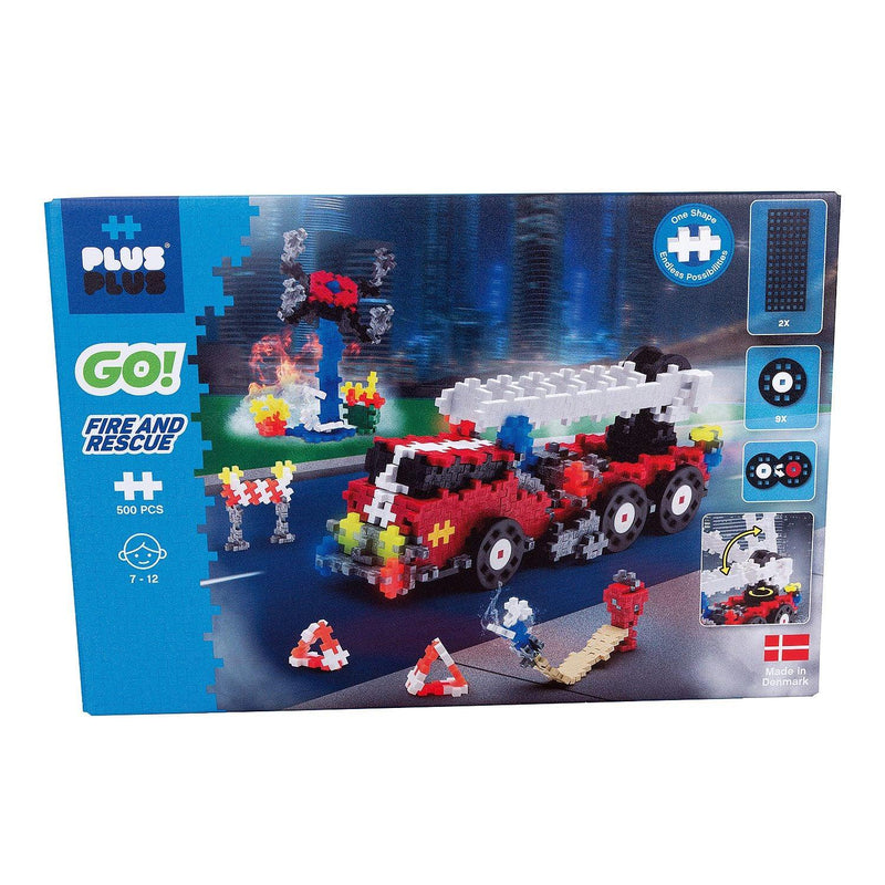 Plus-Plus - Go! - Fire And Rescue - 500Pc - Limolin 