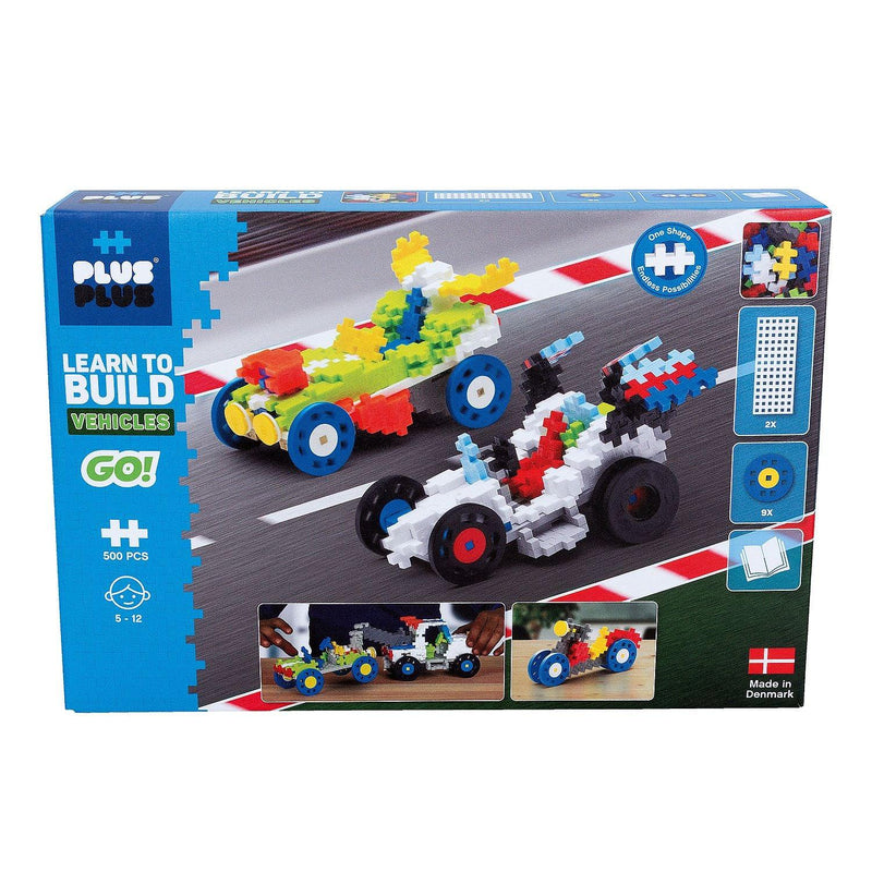 Plus-Plus - Go! - Learn To Build - Vehicles - 500Pc - Limolin 
