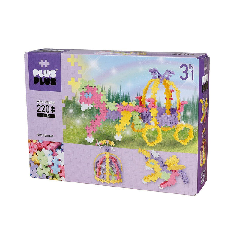 Plus-Plus - Pastel - Unicorn & Carriage - 220Pc - Limolin 