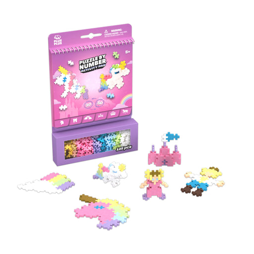Plus-Plus - Puzzle By Number - Activity Pad - Fairy Tale - 125Pcs - Limolin 