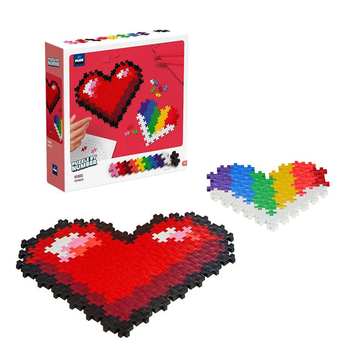 Plus-Plus - Puzzle By Number - Hearts - 250Pc - Limolin 