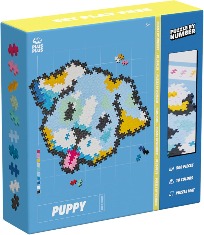 Plus-Plus - Puzzle By Number - Puppy - 500 Pieces - Limolin 