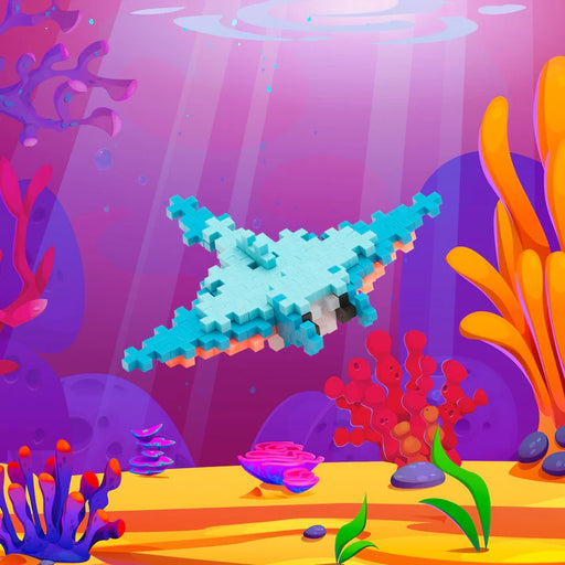 Plus-Plus - Tube - Manta Ray - 70Pcs - Limolin 