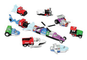 Popular Playthings - MICRO Mix or Match Vehicles Deluxe 2 (Bilingual) - Limolin 
