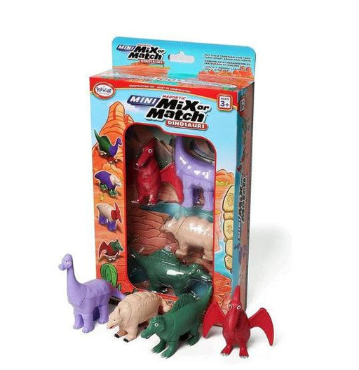Popular Playthings - MINI Mix or Match Dinosaurs 2 (Bilingual) - Limolin 
