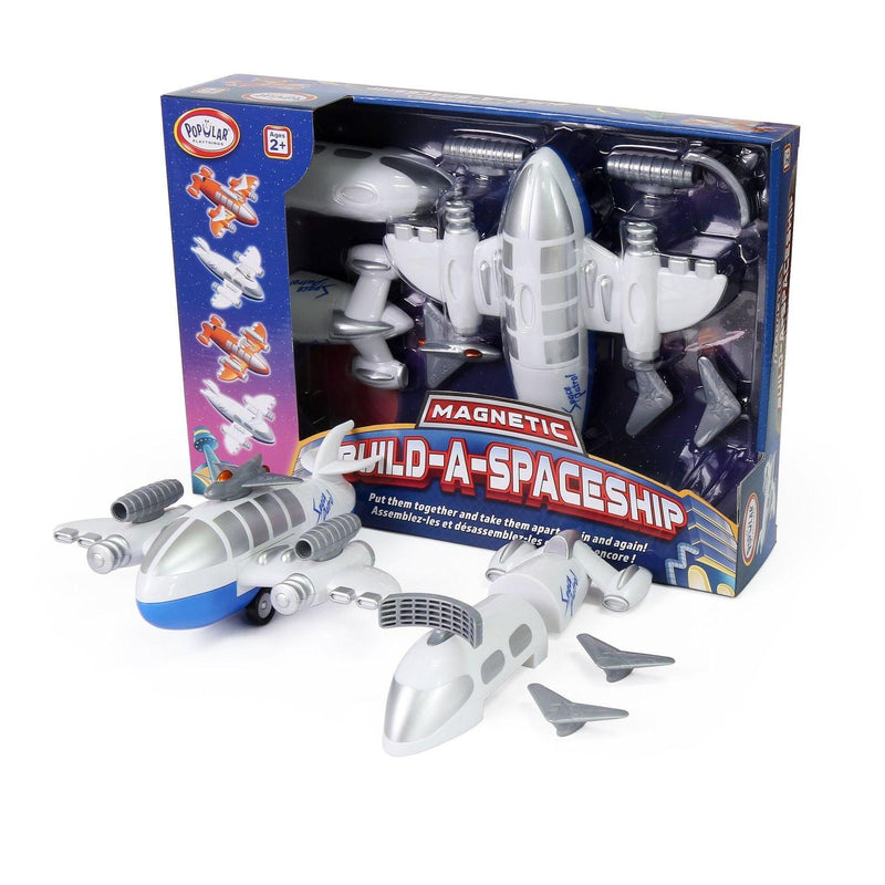 Popular Playthings - Magnetic Build - A - Spaceship (Bilingual) Assorted - Limolin 
