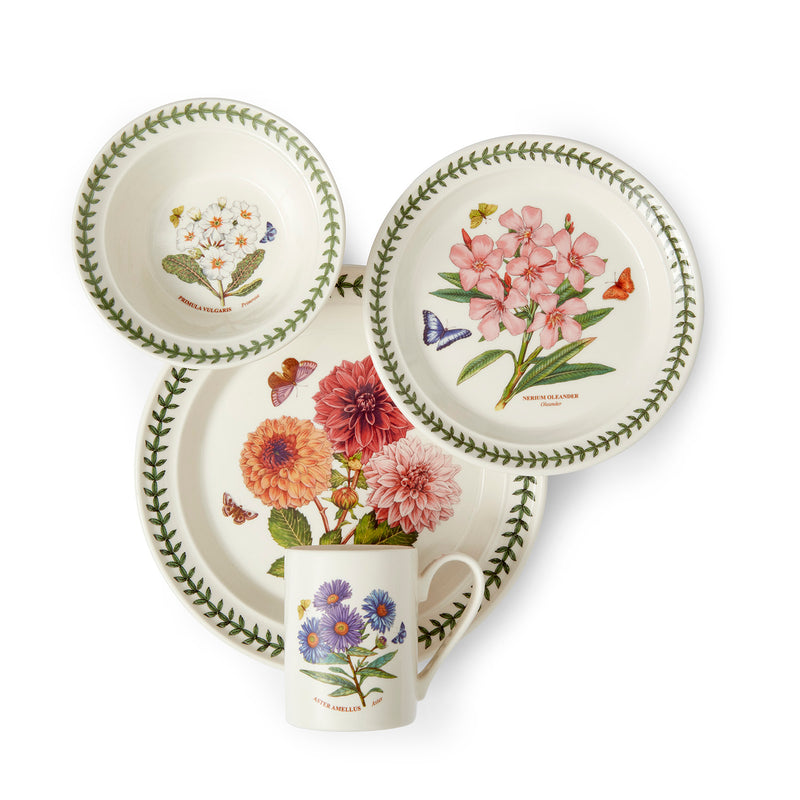 Portmeirion - Botanic Garden 4 Piece Mixed Motif Set (Assorted Floral Motifs) - Limolin 