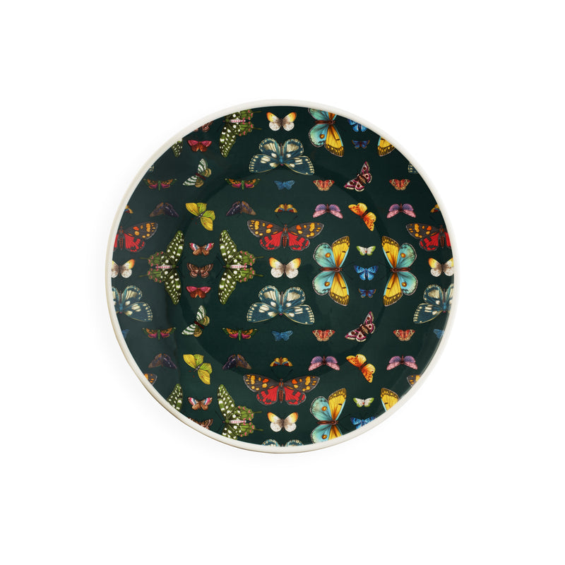 Portmeirion - Botanic Garden Harmony Accents Green Coupe Plate (Set of 4) | 12 in - Limolin 