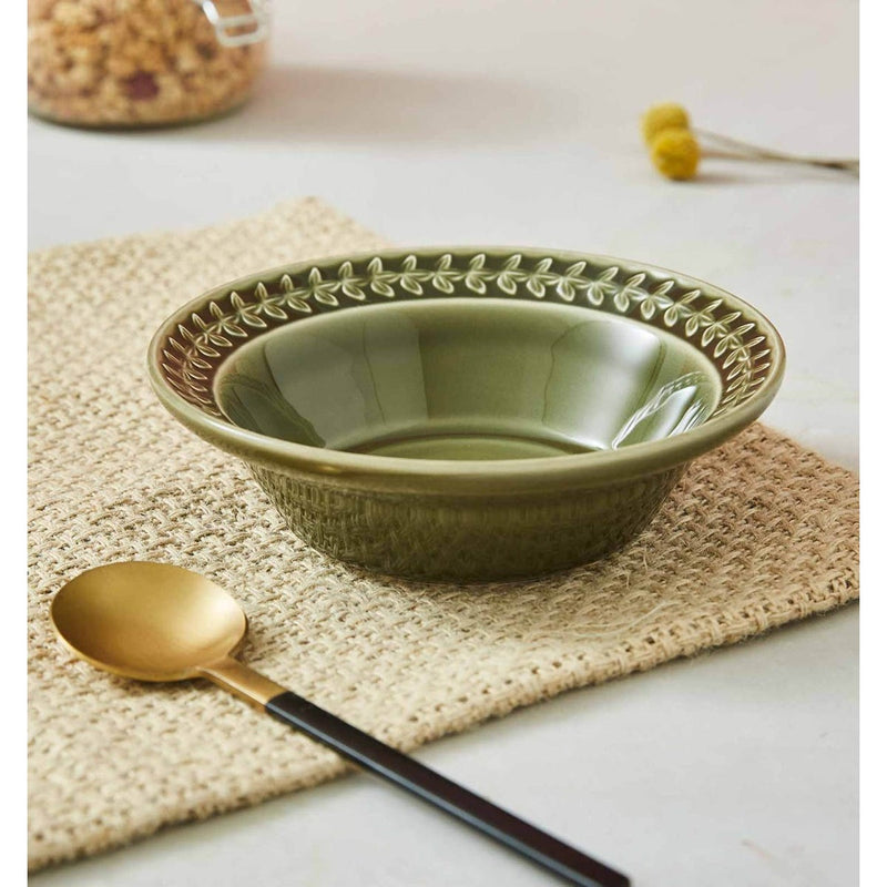 Portmeirion - Botanic Garden Harmony Cereal Bowl (Set of 4) - Forest Green | 6 in - Limolin 