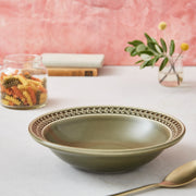 Portmeirion - Botanic Garden Harmony Pasta Bowl (Set of 4) - Moss Green | 9 in - Limolin 